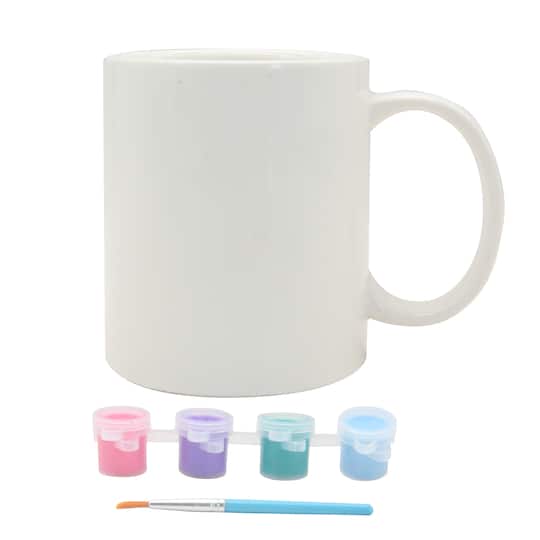 12 Pack: Trend-Themed Color Your Way Mug Kit by Creatology&#x2122;